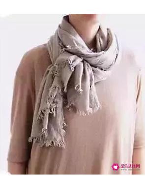 长围巾的各种围法图解