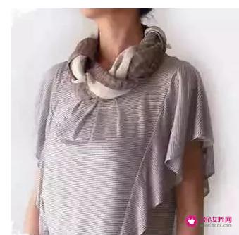 长围巾的各种围法图解