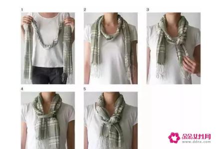 长围巾的各种围法图解