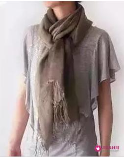 长围巾的各种围法图解