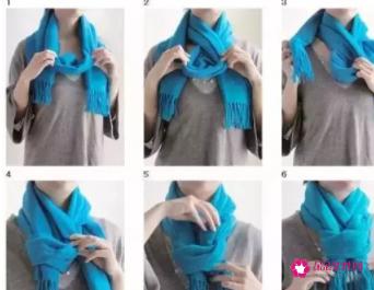 长围巾的各种围法图解