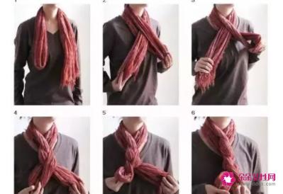 长围巾的各种围法图解