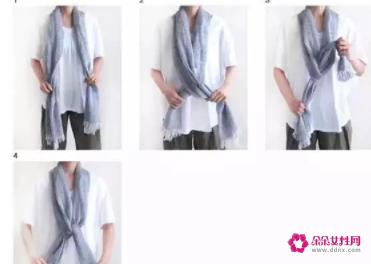 长围巾的各种围法图解