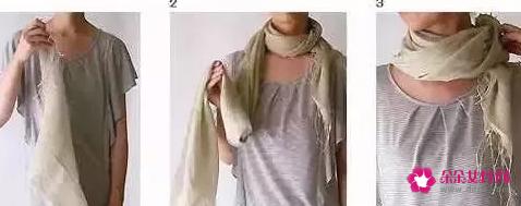 长围巾的各种围法图解