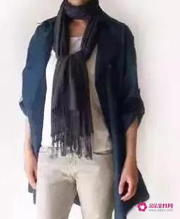 长围巾的各种围法图解