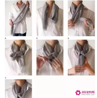 长围巾的各种围法图解