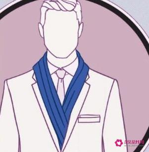 男士围巾的戴法
