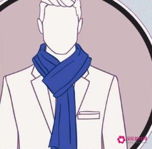 男士围巾的戴法