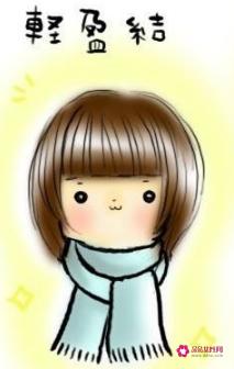很短的毛线围巾怎么系