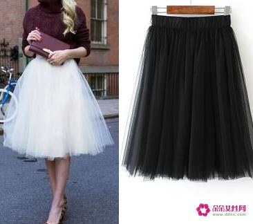 蓬蓬裙怎么搭配上衣