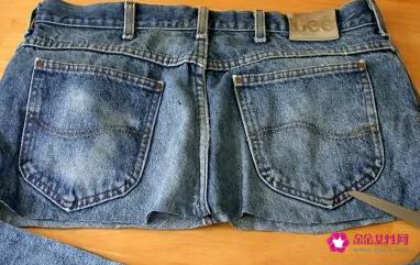 手工diy旧牛仔裤改包包