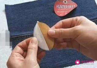 手工diy旧牛仔裤改包包