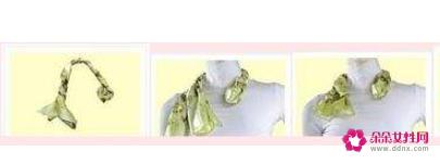 大方巾丝巾的系法