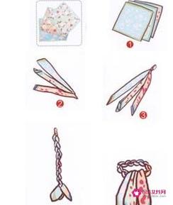 大方巾丝巾的系法