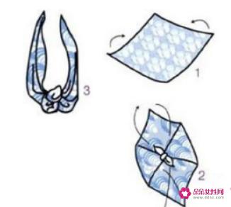 小三角围巾的系法图解