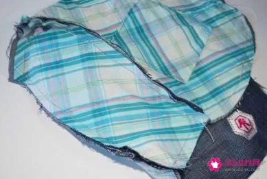 旧牛仔裤的废物利用