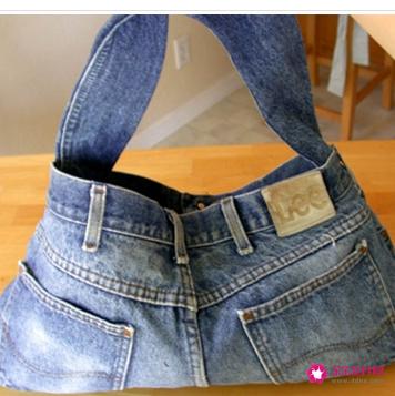 牛仔裤改造小包包图解