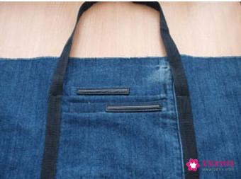 牛仔裤改造小包包图解