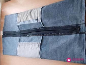 牛仔裤改造小包包图解