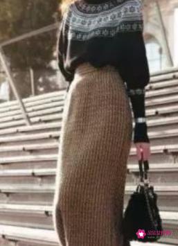 冬装长裙怎么搭配图片