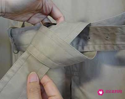 各种腰带的系法图解背后