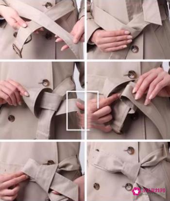 各种腰带的系法图解背后