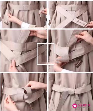 各种腰带的系法图解背后