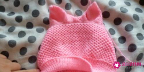 兔子帽子的编织方法图解