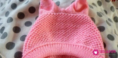 兔子帽子的编织方法图解