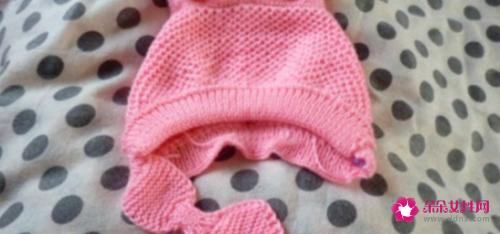 兔子帽子的编织方法图解