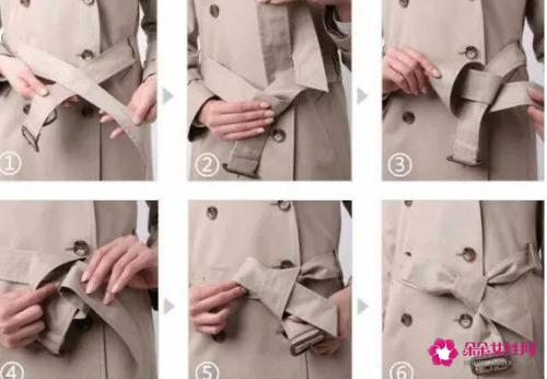各种腰带的系法图解 大衣