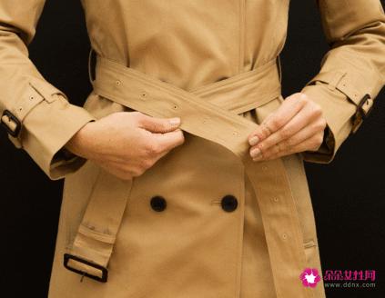 各种腰带的系法图解 大衣