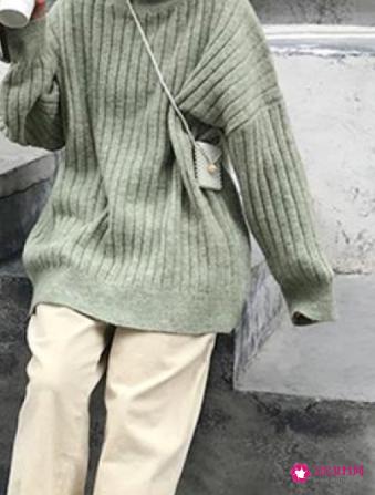 女式休闲毛衣宽松版