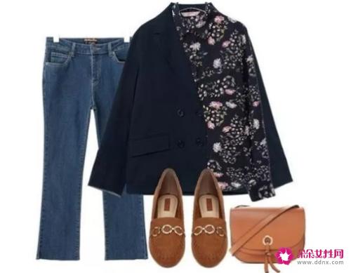 碎花衬衫的各种搭配