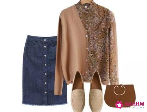 碎花衬衫的各种搭配