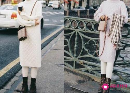 中筒靴到底怎么搭配才好看