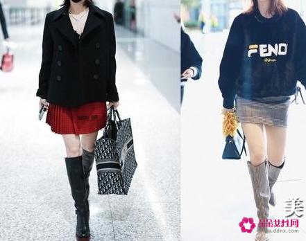 中筒靴到底怎么搭配才好看