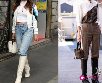 中筒靴到底怎么搭配才好看