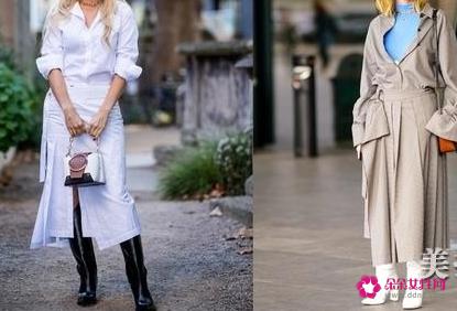 中筒靴到底怎么搭配才好看