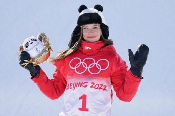 谷爱凌戴熊猫帽子领金墩墩 滑雪摔到头部怎么判断有没有事