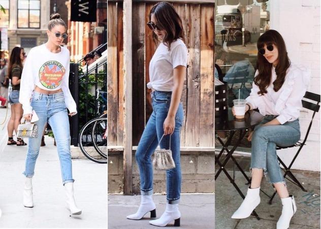 小白靴怎么搭配好看图片