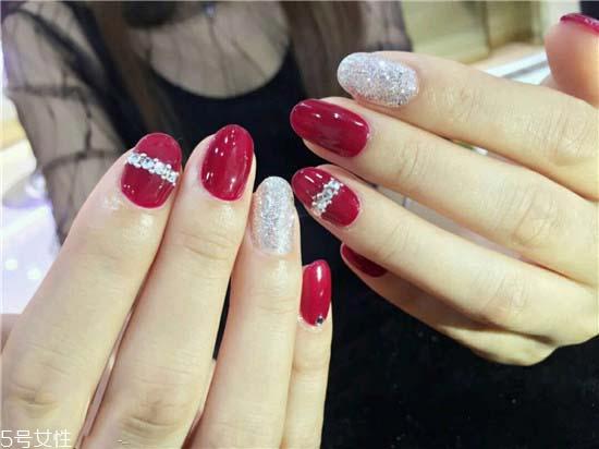 2018最新气质美甲图片红色系推荐 年轻女生红色系美甲图片