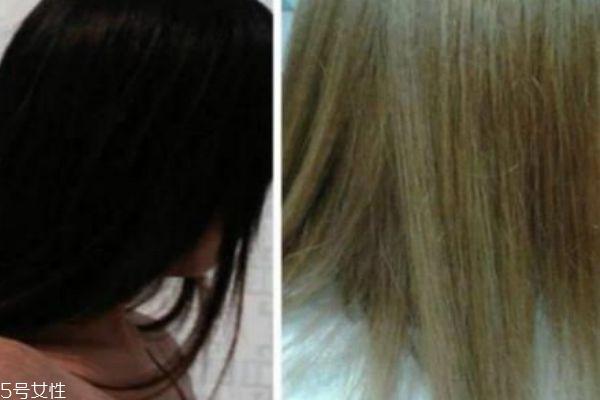 青灰色头发掉色成什么颜色 青色头发褪色后图片