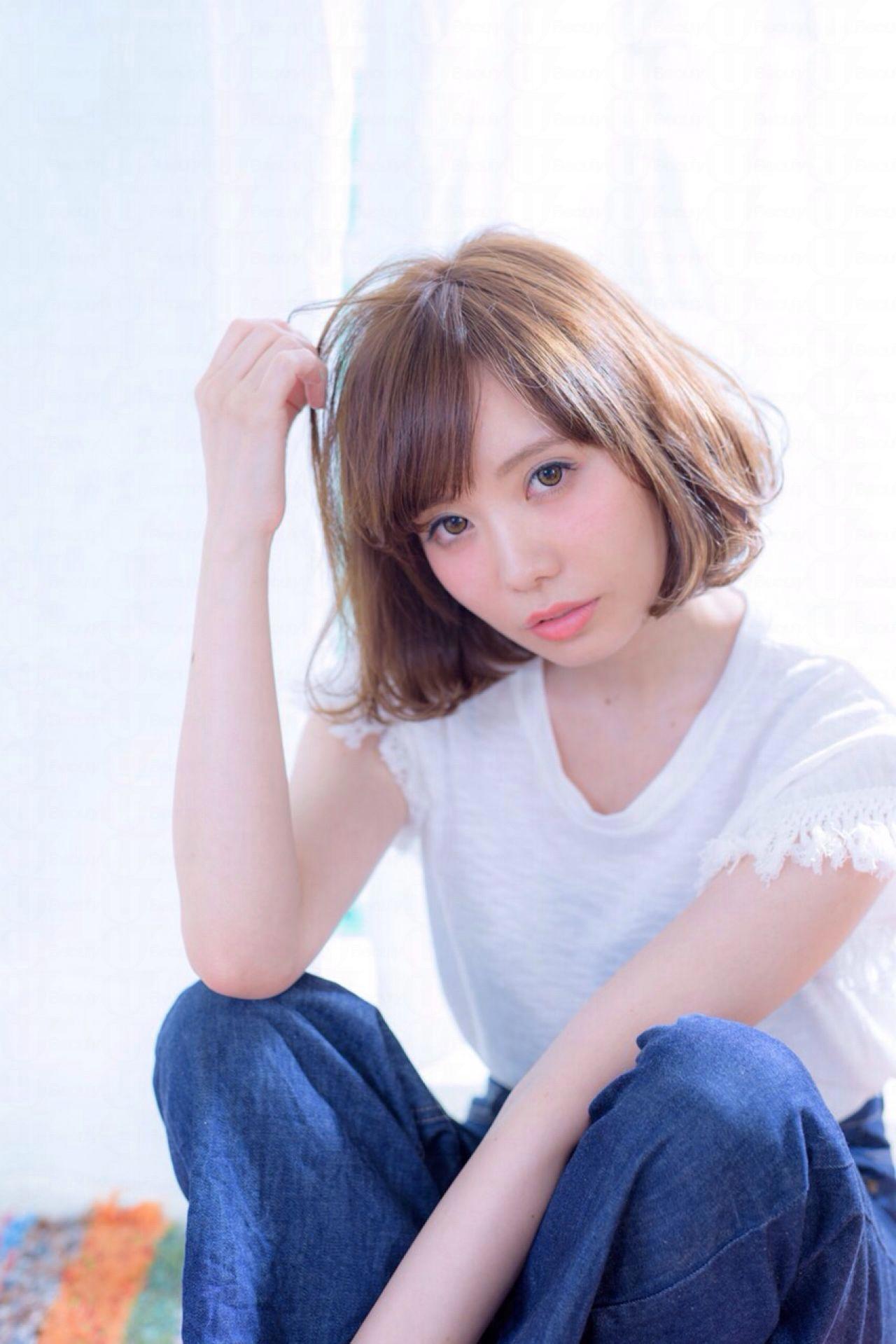 可爱刘海图片 可爱刘海发型图片女生