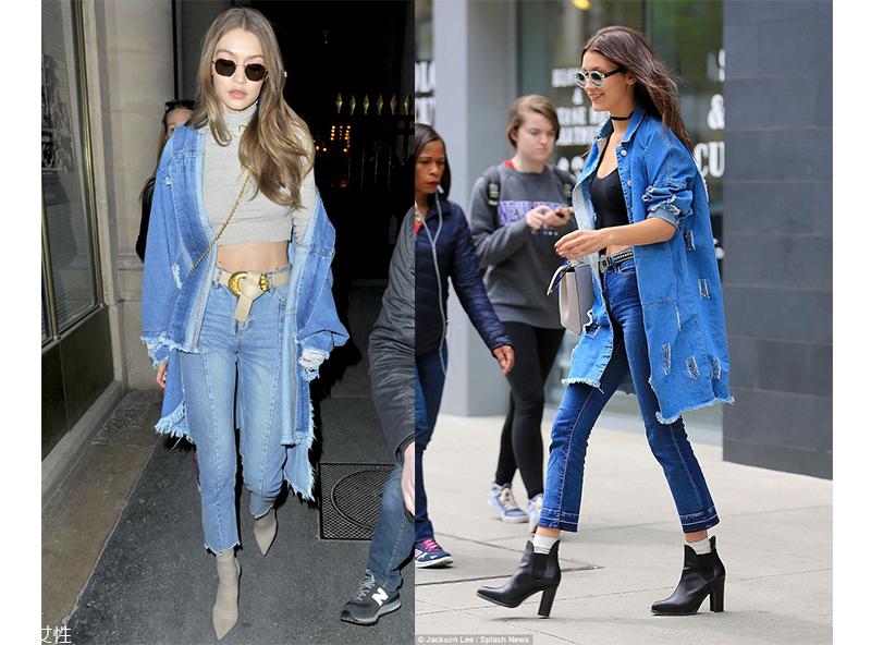 牛仔全身搭配图 牛仔全身正装美女图片