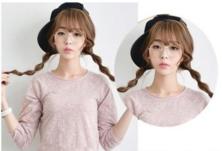 可爱扎发图片 可爱扎头发发型图片