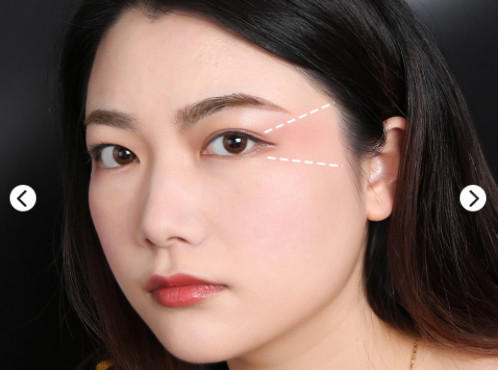 圆脸腮红的画法图解教程