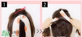 从头顶开始编的辫子图解 从头顶编辫子图解