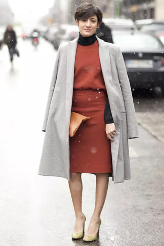 高领打底衫怎么搭配