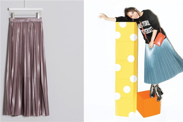 秋季半身长裙搭配图片 享受当季时尚